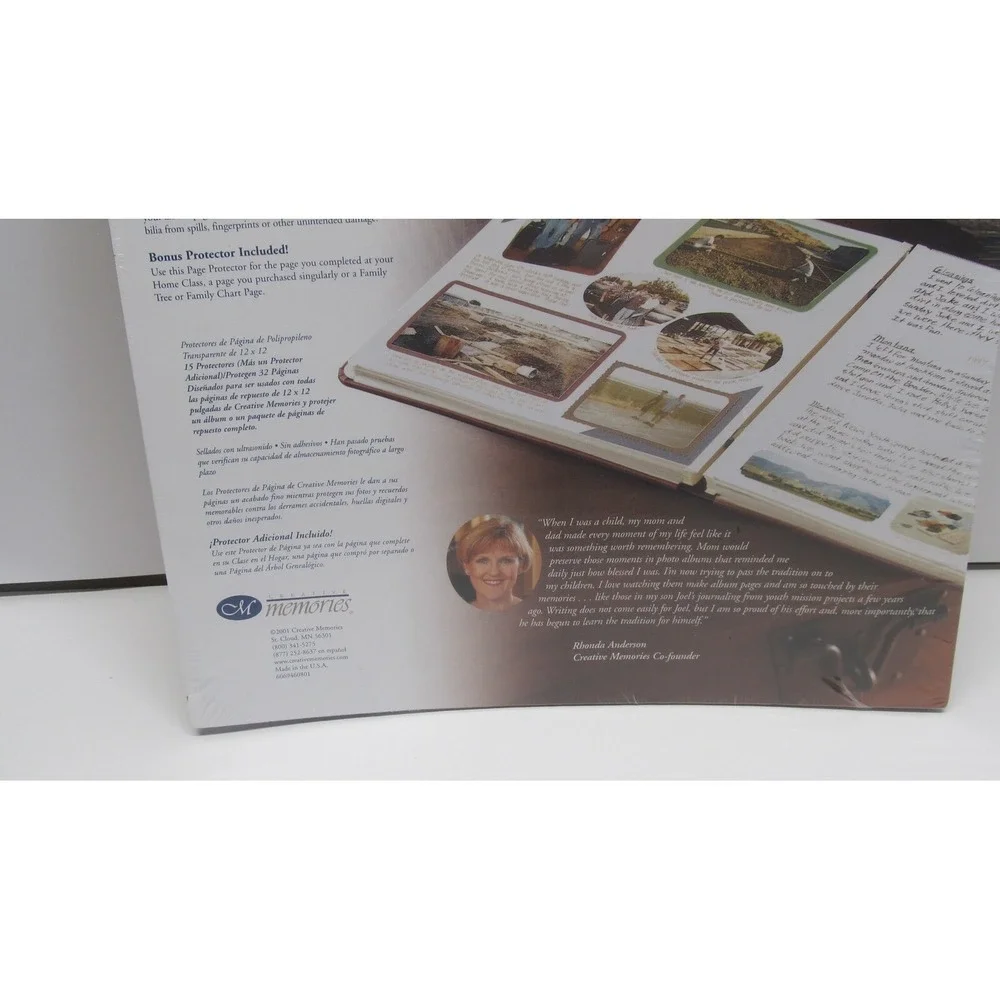 Creative Memories 12x12 Page Protectors Refill 15 Sheets Scrapbook Album